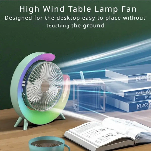 RGB USB DESK FAN WITH LED LIGHTS