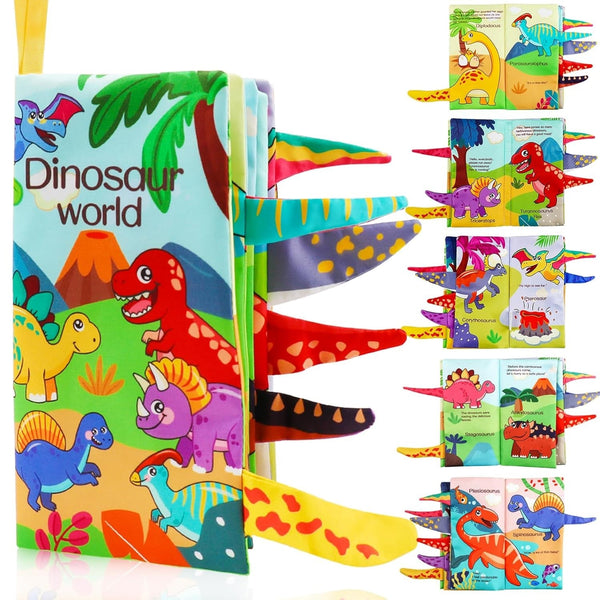 Baby Cloth Book - Dinosaurs Tails