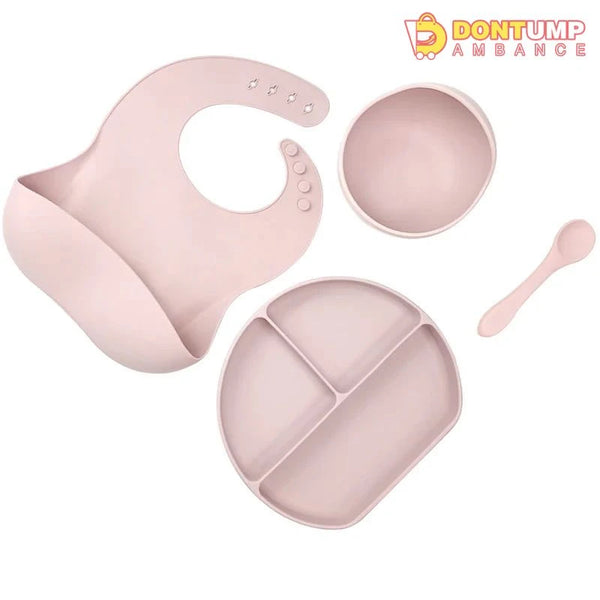 Baby 4pcs Silicone Feeding set