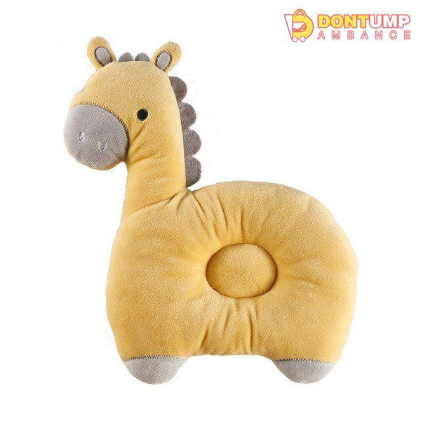 Baby Round Head Pillow - Giraffe - Yellow