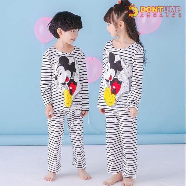 Black Line Mickey Mouse Printed Kids Night Suit Baby &amp; Baba