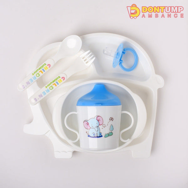 Blue Children Tableware Set Baby Feeding Series - 911