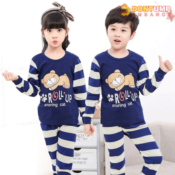 Blue Roll Up Kids Night Suit Baby &amp; Baba
