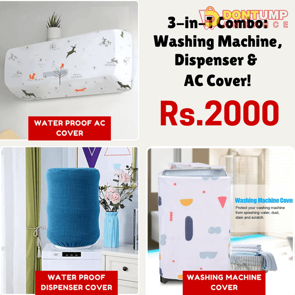 3in1 Combo Washing Machine Dispenser & Ac Cover