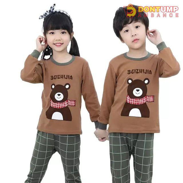 Brown Winter Kids Night Suit Baby &amp; Baba