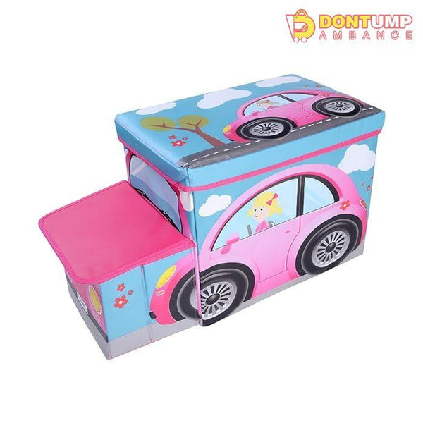 Bus Shape Storage Box (Pink) – Car
