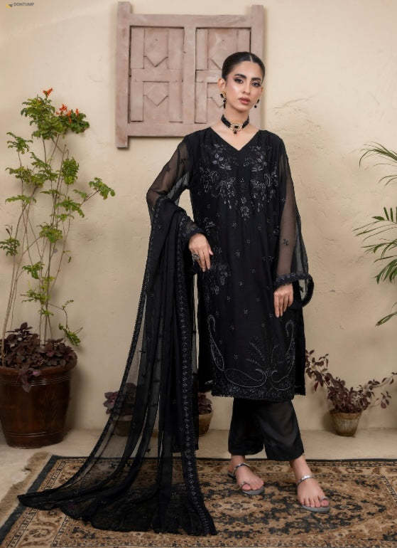 ZESH STICHED LUXURY CHIFFON 2PC FORMAL