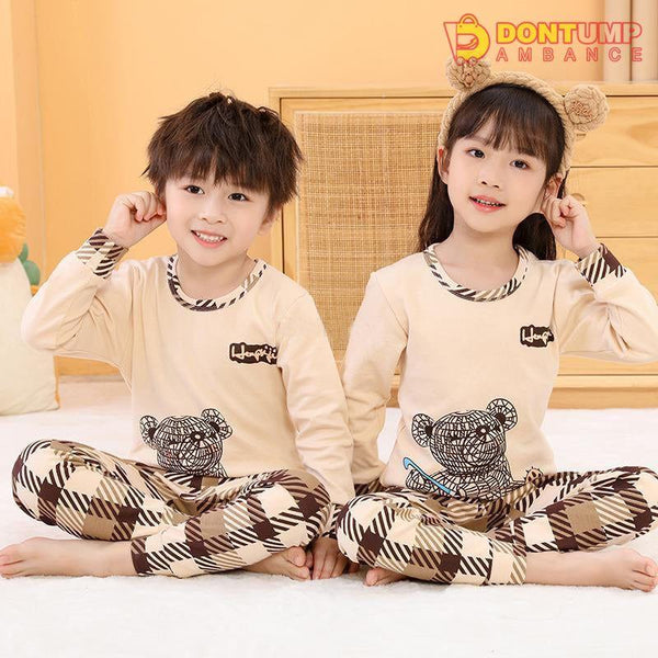Check Bear Kids Night Suit Baby &amp; Baba