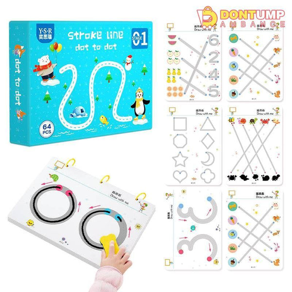 Dot-to-Dot Tracing Wipe and Clean Set