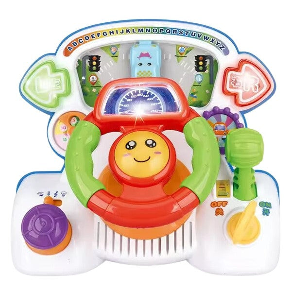 Educational Interactive Steering Wheel Toy With Music &amp; Lights