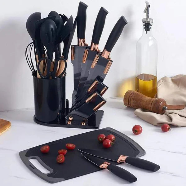 19 Pcs Utensil Set With Knife