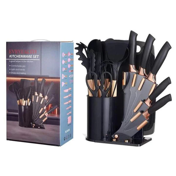 19 Pcs Utensil Set With Knife