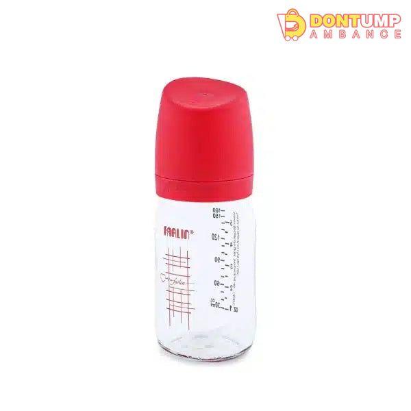 Farlin Wide-Neck Glass Feeding Bottle 160ml – Pink-AB-32013-01