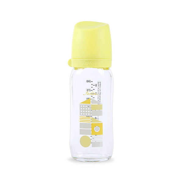 Farlin Wide-Neck Glass Feeding Bottle 240ml -AB-32012