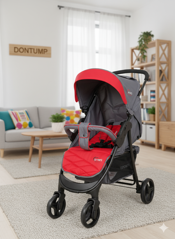 DONTUMP Lightweight Stroller in Vibrant Red