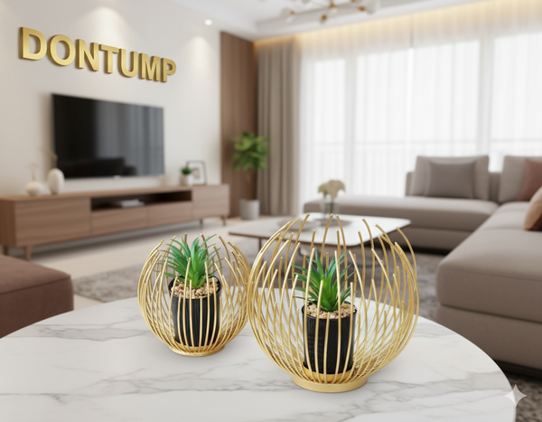 Golden Plant Holders: The DONTUMP Collection