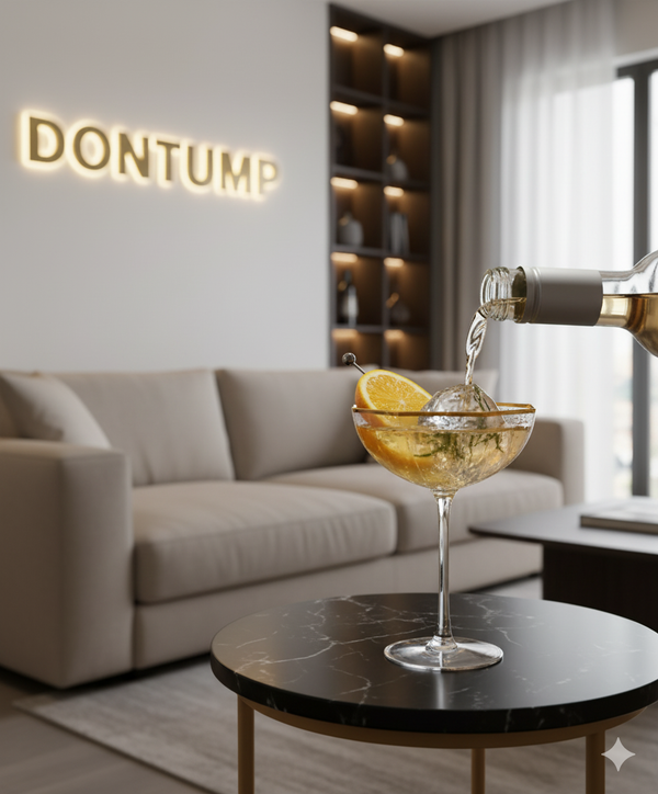 The DONTUMP Golden Martini Glass