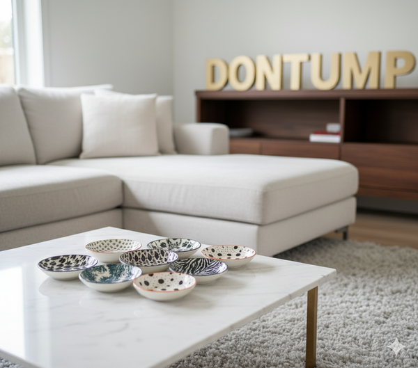 Golden Decorative Bowls: The DONTUMP Collection