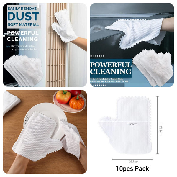 Household Cleaning Duster Gloves (Pack of 10 packs)