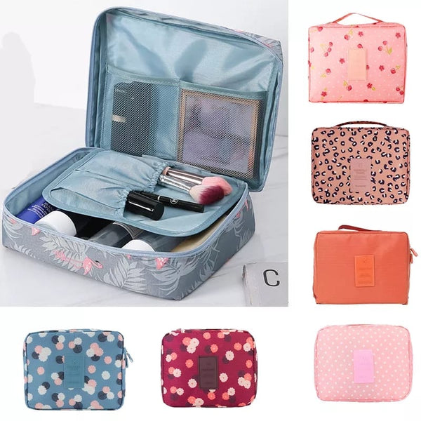 PRINTED TRAVEL COSMETIC POUCH