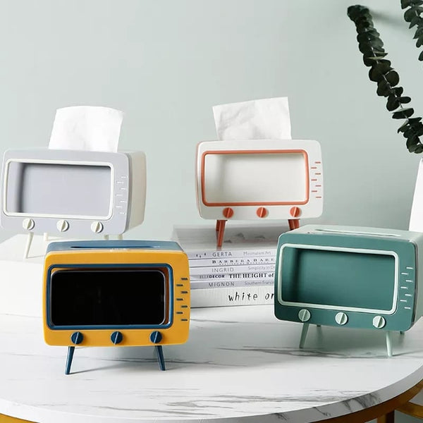 TELEVISION TISSUE BOX