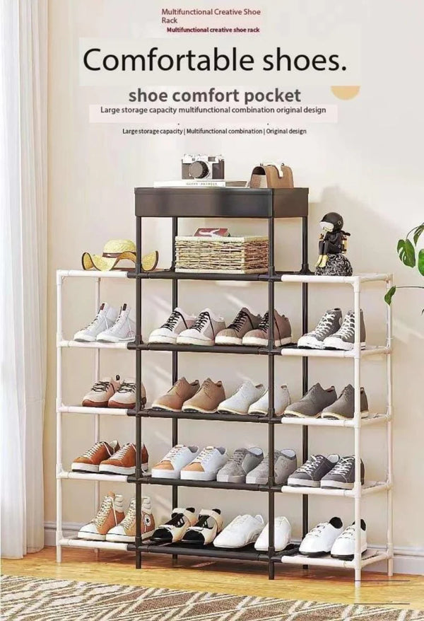 Double Row Shoe Rack