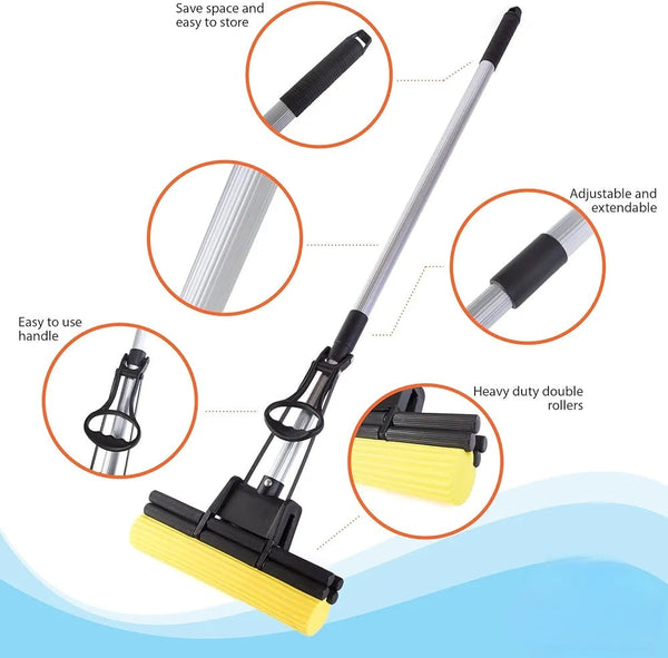 ROLLER SPONGE CLEANING MOP