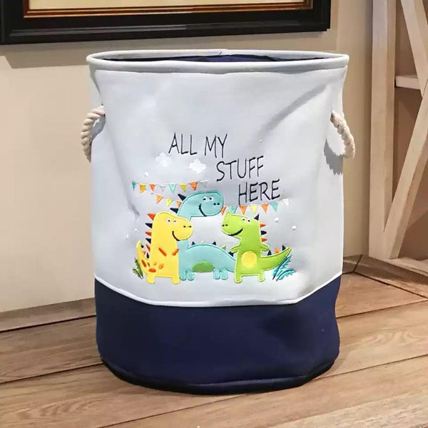 Toys/Laundry Basket Round (Dino)