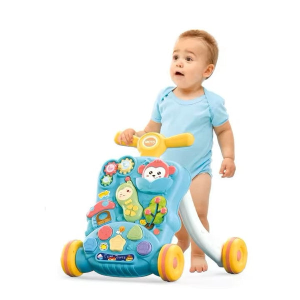 Huanger Musical Push Walker For Toddlers Learning with Activity