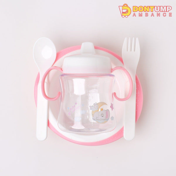 Pink Children Tableware Set Baby Feeding Series - 904