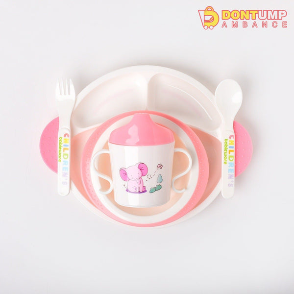Pink Children Tableware Set Baby Feeding Series - 913
