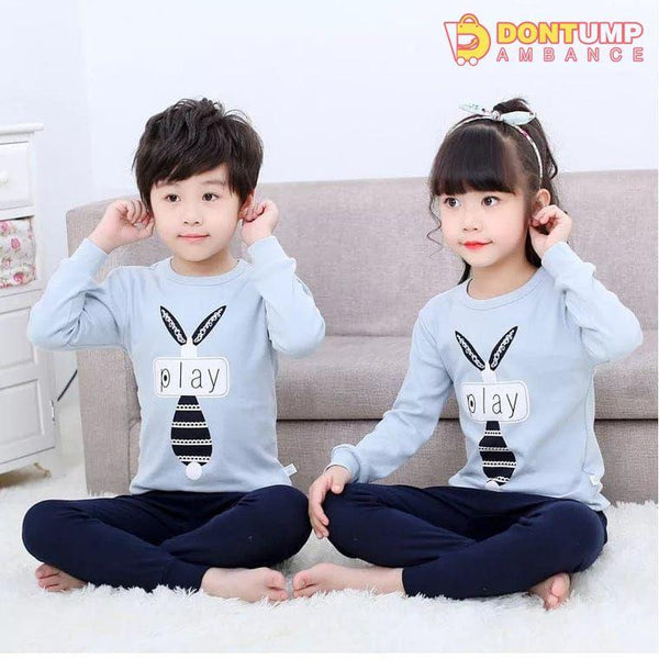 Play Blue Rabbit Printed Kids Night Suit Baby &amp; Baba