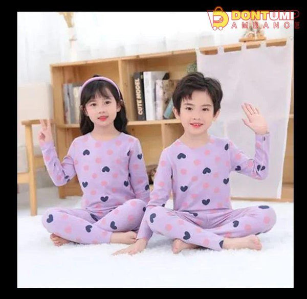 Purple Hearts Kids Night Suit Baby &amp; Baba