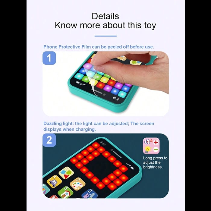 Rechargeable Baby Y-Phone with LED Lights