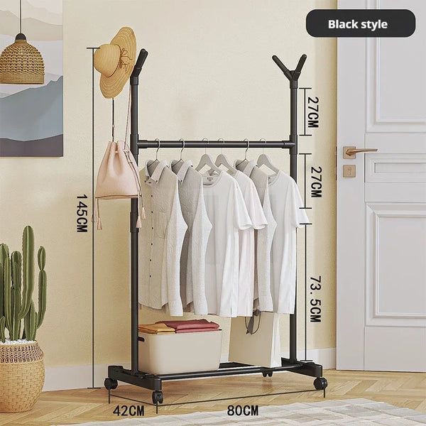 Double Rod Clothes Hanging Rack