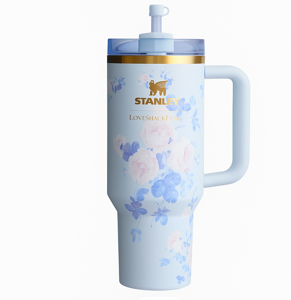 "Stanley x LoveShackFancy Floral Quencher Tumbler – Limited Edition 40oz"