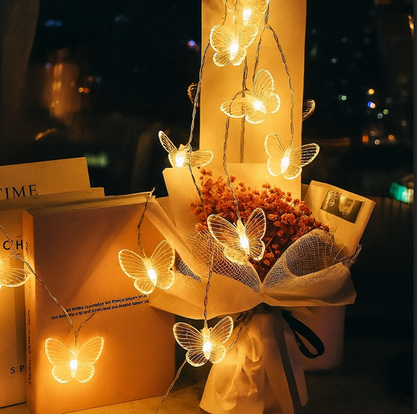 20 Pieces Led Butterfly String Light