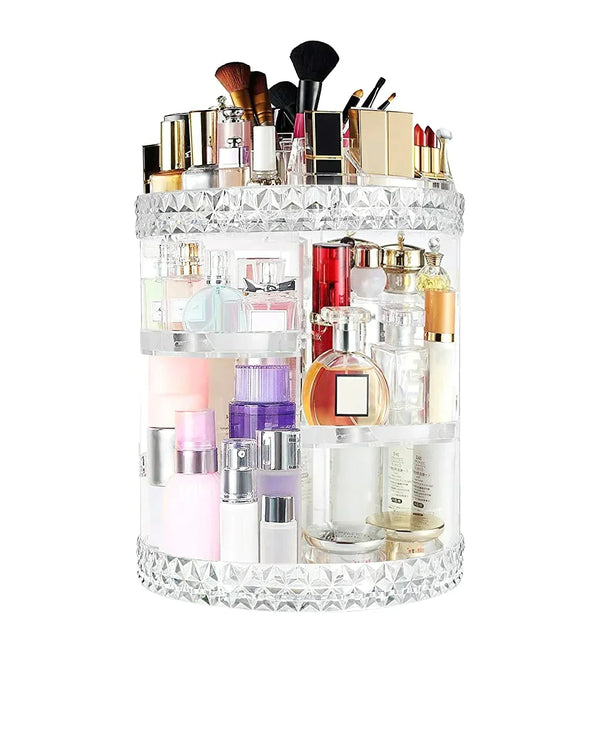 Makeup Organizer 360 Degree Rotating 7 Adjustable Layers Large Capacity