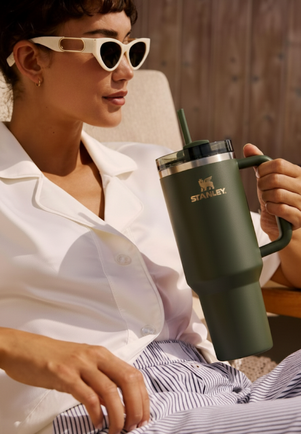 THE QUENCHER PROTOUR FLIP STRAW TUMBLER 40OZ - CYPRESS