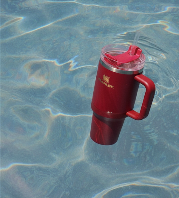 THE QUENCHER PROTOUR FLIP STRAW TUMBLER 40OZ - GILDED POMEGRANATE