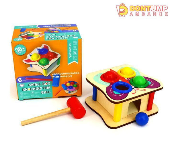 Box Knocking The Ball Baby Toy Concerning Hands With Thinking
