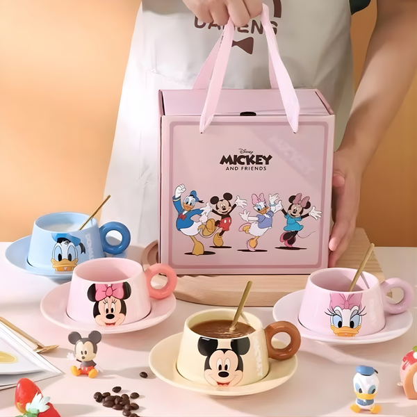 Disney-Mickey Ceramic Coffee Cup and Saucer Set