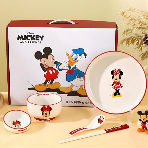 DISNEY MICKEY CERAMIC 6 PIECES BOWL SET