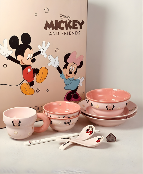DISNEY MICKEY & FRIENDS 6-PIECE DINNERWARE SET