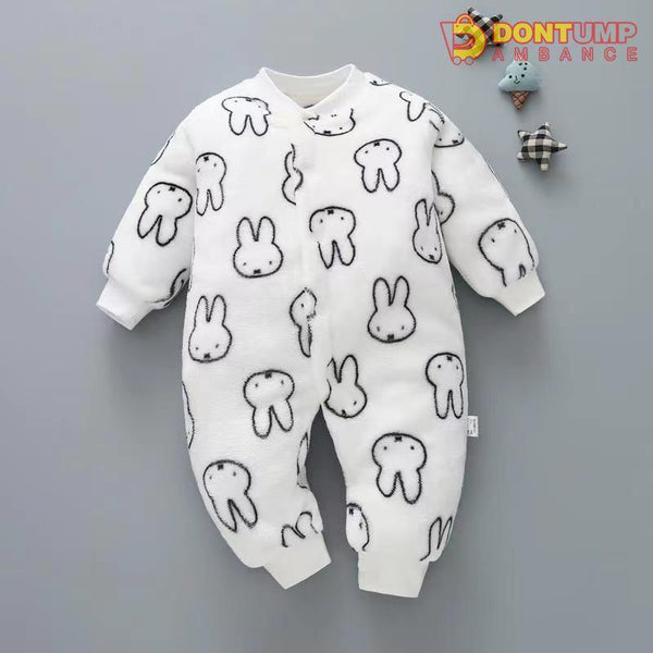 Cute Fleece Rompers Jumper Rabbit