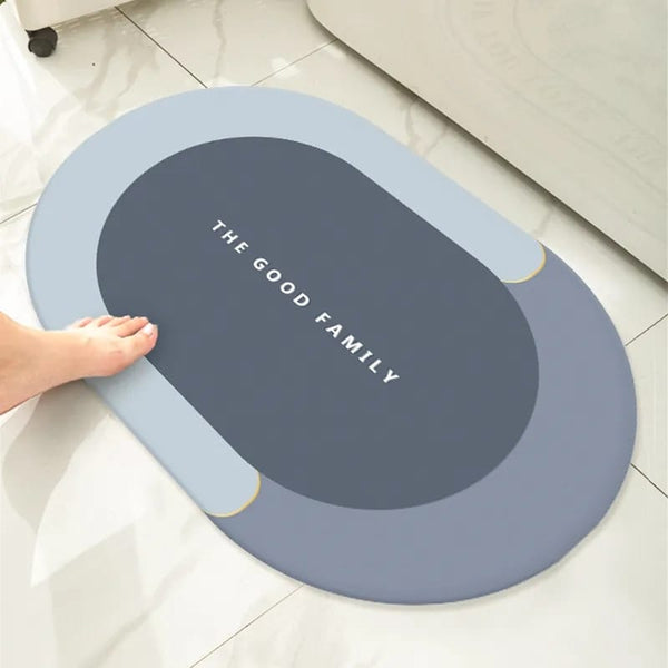 Printed Bath Mat Water Absorbent Non-Slip