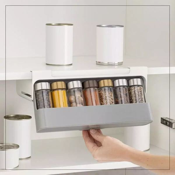 Under The Shelf Seasoning bottles Spice Rack With Bottles