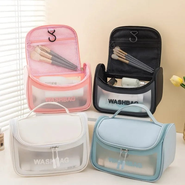 Transparent Cosmetic Organizer Bag for Women and Girls Travel Waterproof Toiletry Storage Bag