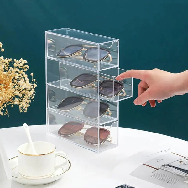 4 Layer Acrylic Storage Box Glassess And Cosmetics organizer