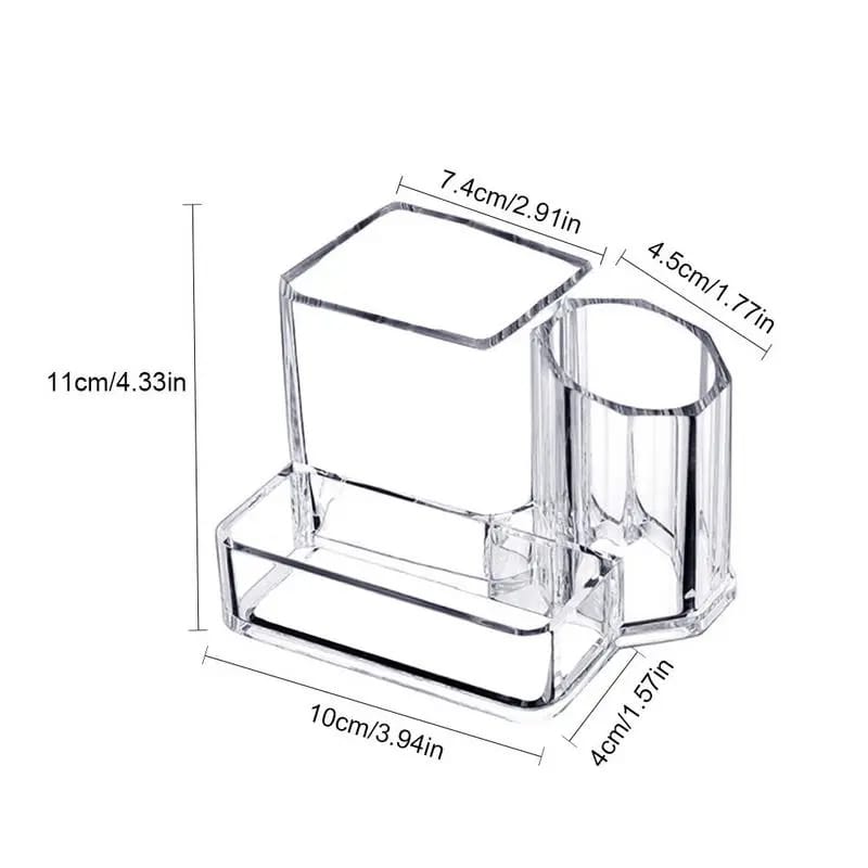Transparent Makeup Brush , Lipstick Nail Polish Display Holder Organizer